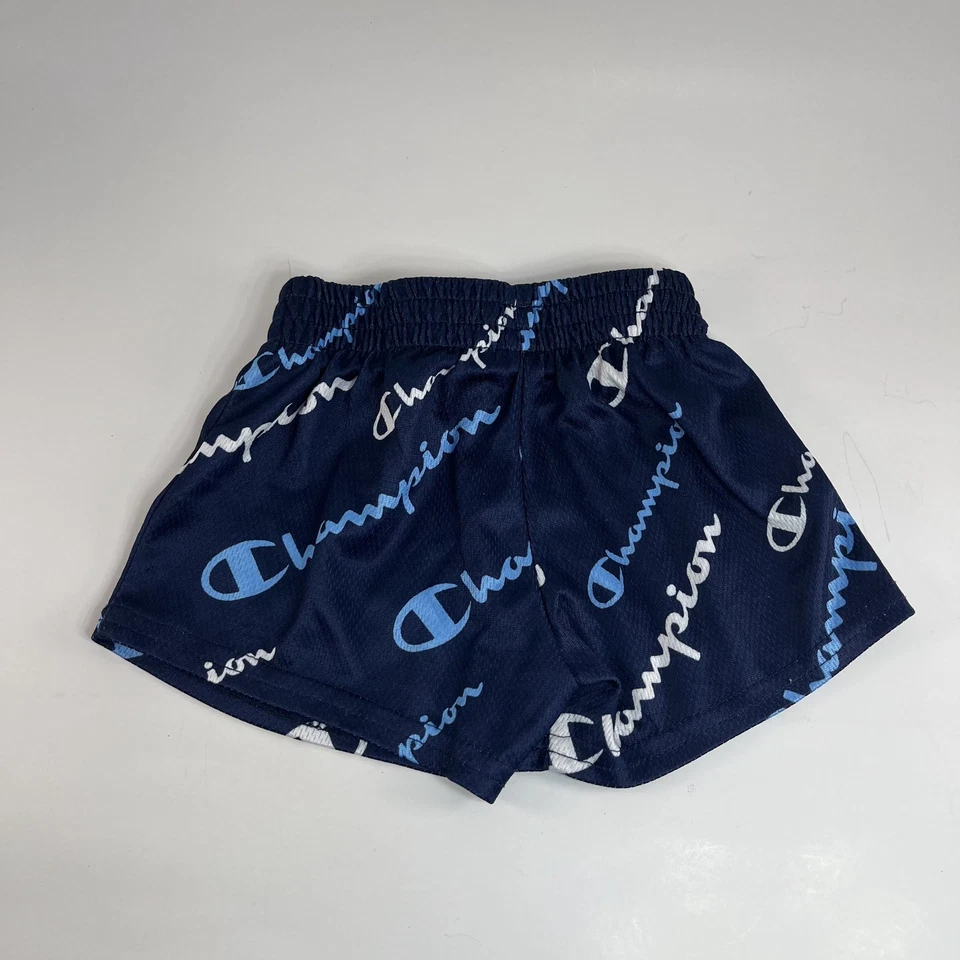 Комплект из 2 спортивных шорт Champion Baby темно-синие и черные с сеткой размер 3–6 месяцев - Изображение 3 из 4