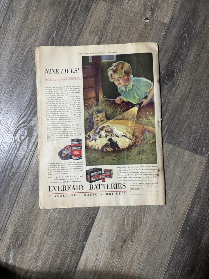 Vintage The American Boy Magazine. January 1934 Edition Foto 2 de 4