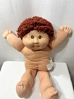 Vintage 1985 Coleco Cabbage Patch Boy Doll Reddish Brown Hair Blue Signature