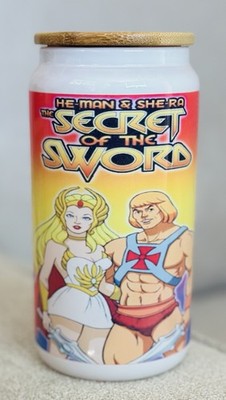 He-Man & She-ra 16oz Glass Can