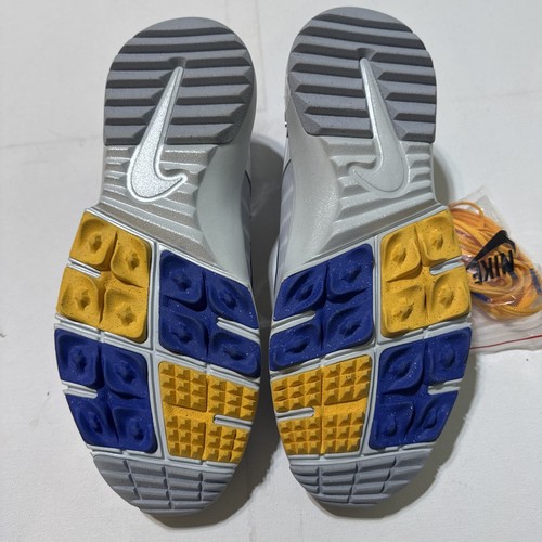 Nike Free Golf Pure Platinum Wolf Grey HQ3131-002 Men's Size 10 Yellow Lakers - Picture 8 of 24