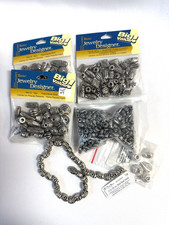Lot  9 of 6 Packages of Silver Tone Beads Darice and Blue Moon Beads  Others