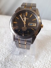 SEIKO TITANIUM SAPPHIRE CLASSIC DAY/DATE GENTS WATCH 7N43-OASO
