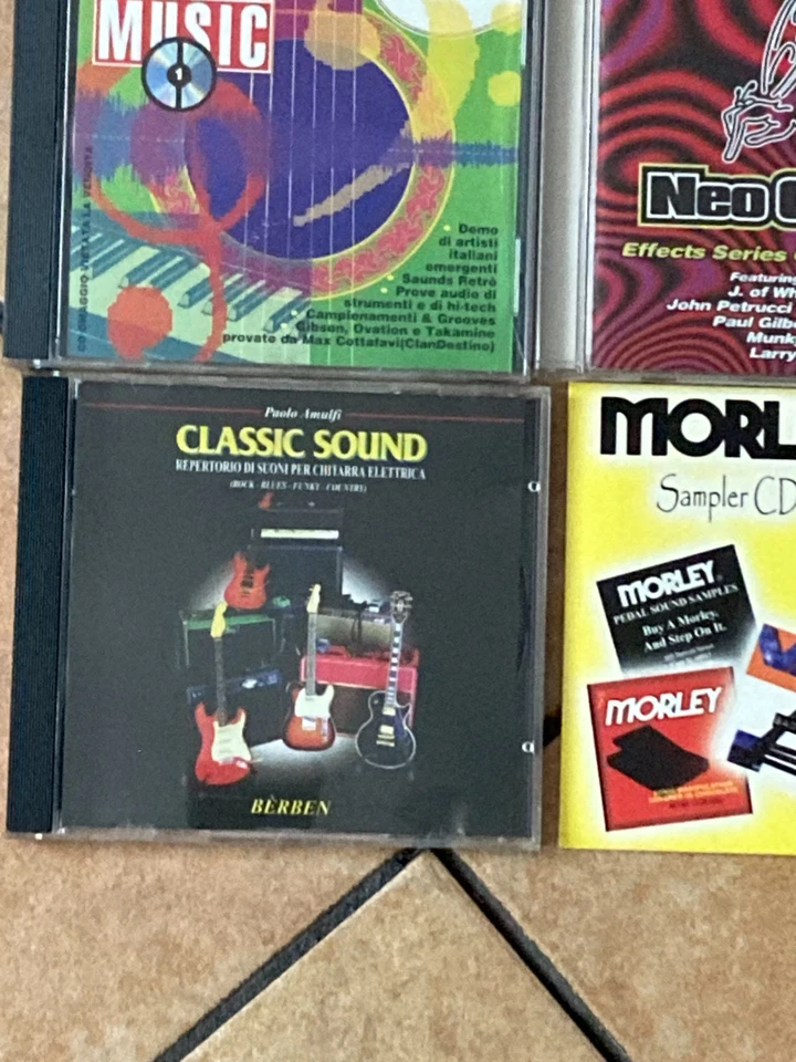Lotto 6 CD Demo Audio Rari Chitarra Pedali Ibanez Morley Amulfi Futura Musica - Immagine 4 di 4