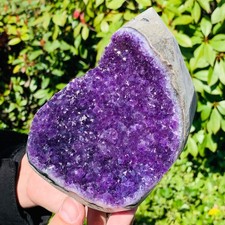 3.59LB Natural Amethyst Cluster Quartz Crystal Druzy Geode Stone Reiki Healing