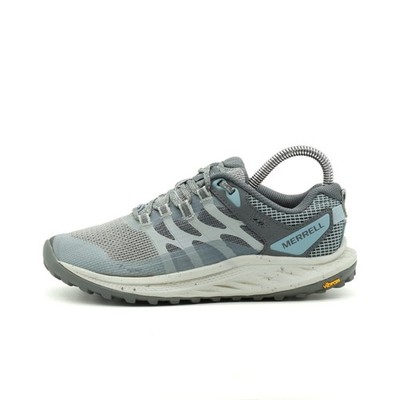 Merrell Damen J067600 Laufschuhe Grau Blau Textil Mesh Vibram Trailrunning EU 36