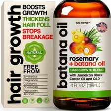 Batana Oil for Hair Growth Oil with Rosemary Castor, 100 Pure, Organic, Cold...
