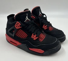 Nike Air Jordan 4 Retro Red Thunder GS  408452-016 Size 5Y