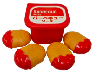 Play Food Magic Dip Chicken Nuggets With Barbeque Sauce