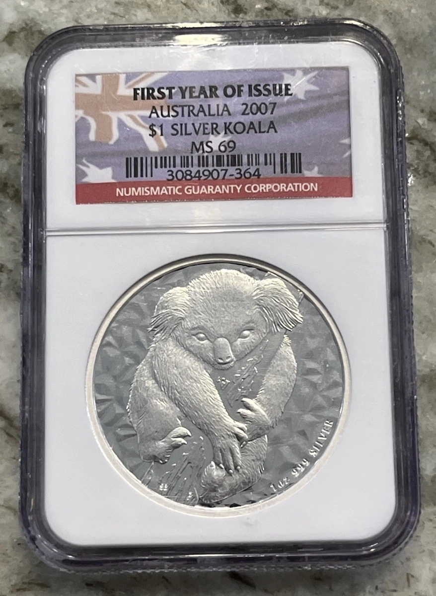 Australian Koala MS 69 Graded 1 oz Precious Metal Content per Unit