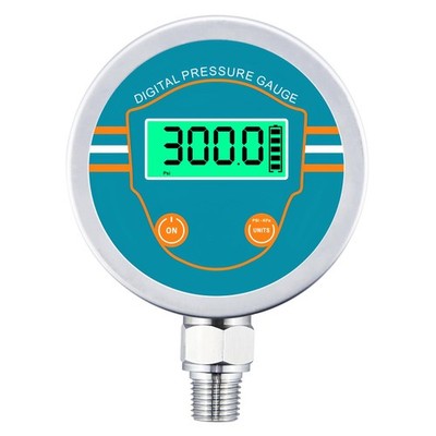 Digital Pressure Gauge 0-300 Psi Range, Digital Water Pressure Gauge 1/4 NPT Bot