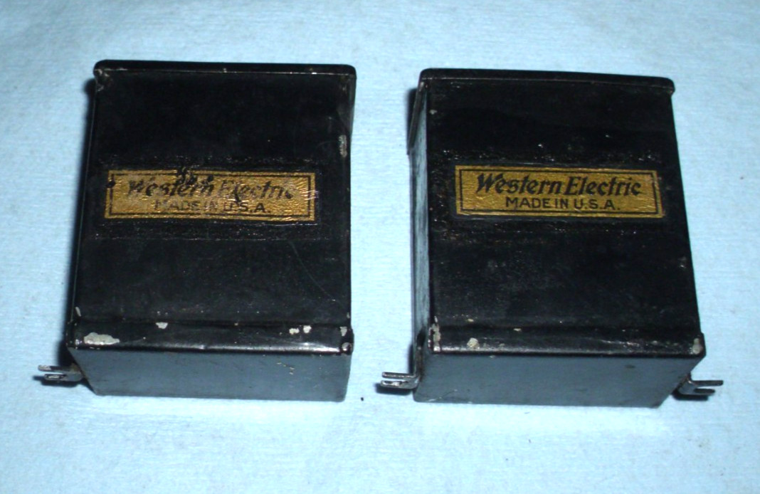 2 ps. Western Electric type 83A  transformer- ret. coil- 1920's