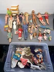 Vintage Doll Lot - Dawn, Mattel, Barbie, Gi Joe, Mixed Dolls, Clothing Ms0