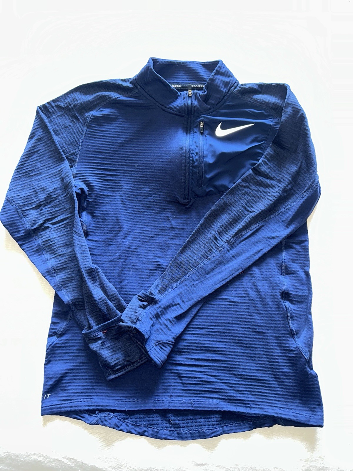 ⭐ NIKE THERMA SPHERE 3.0 ELEMENT DRI FIT RUNNING HALF ZIP  SZ S Blue image 5