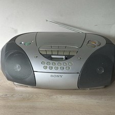 Sony CD Radio Cassette Player Recorder CFD-S300 Boombox Portable Stereo. TESTED.