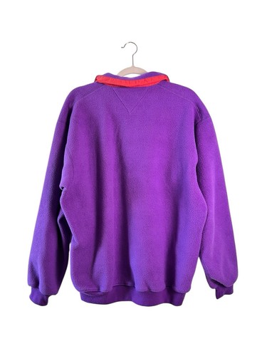 Patagonia Vintage Rare 1991 Purple Lightweight Synchilla Pullover USA Made Large - Picture 8 of 13