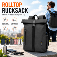 Rolltop Rucksack Wasserdicht Freizeitrucksack...