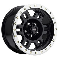 17x8.5 Vision 398 Manx Beadlock Gloss Black Wheels Blank -30mm Set Of 4