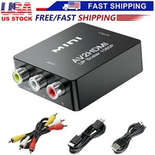 HDMI To RCA AV Adapter Converter Cable CVBS 3RCA 1080P Composite Video Audio