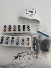 JODSONE 36 PCS Gel Nail Polish Kit with U V Light Base and Matte Glossy Top C...