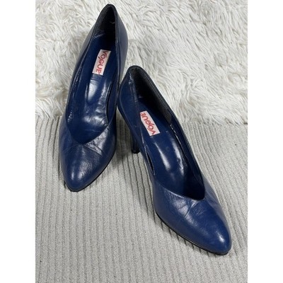 Vogue Stiletto Heels Womens Size 8M Blue