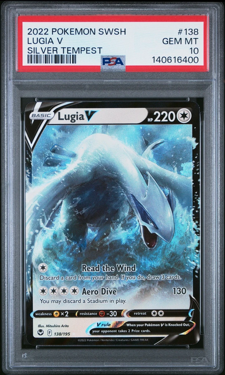Lugia Pokémon TCG Professional Sports Authenticator (PSA) Grade 10