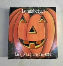 Longaberger Basket 2000 Jack O 'Lantern Tie-Ons  #37800 New in box