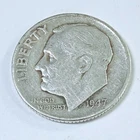 1947 P Roosevelt Dime 90% Silver 10c US Coin, EXTRA FINE CONDITION #6943