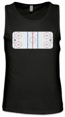 Icehockey Field Herren Tank Top Player Sport Passion Love Addiction Spielfeld