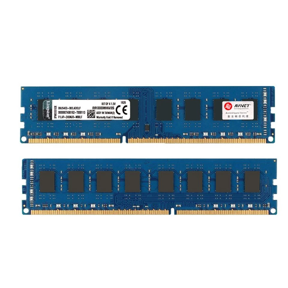 Kingston 32GB Kit 4x 8GB DDR3 1333MHz PC3-10600U 240Pin Desktop PC Memory SDRAM - Image 3 of 4