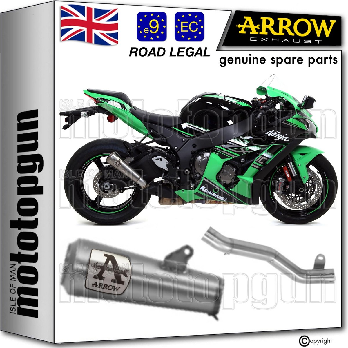 ARROW EXHAUST OPEN RC PRO-RACE TITANIUM KAWASAKI ZX-10R ZX-10 R
