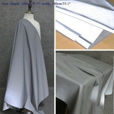 1M Silver Reflective Fabric Safety Warning Costume Cloths DIY Sewing Crafts SPW