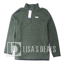 Eddie Bauer Mens 1/4 Zip Classic Fit Mock Neck Pullover Fleece Sweater S XXL