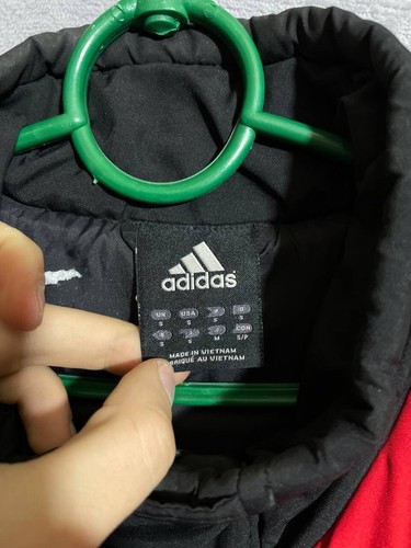 AC Milan Training Football Soccer Winter Jacket Red/Black Adidas Mens Size S - Picture 15 of 17