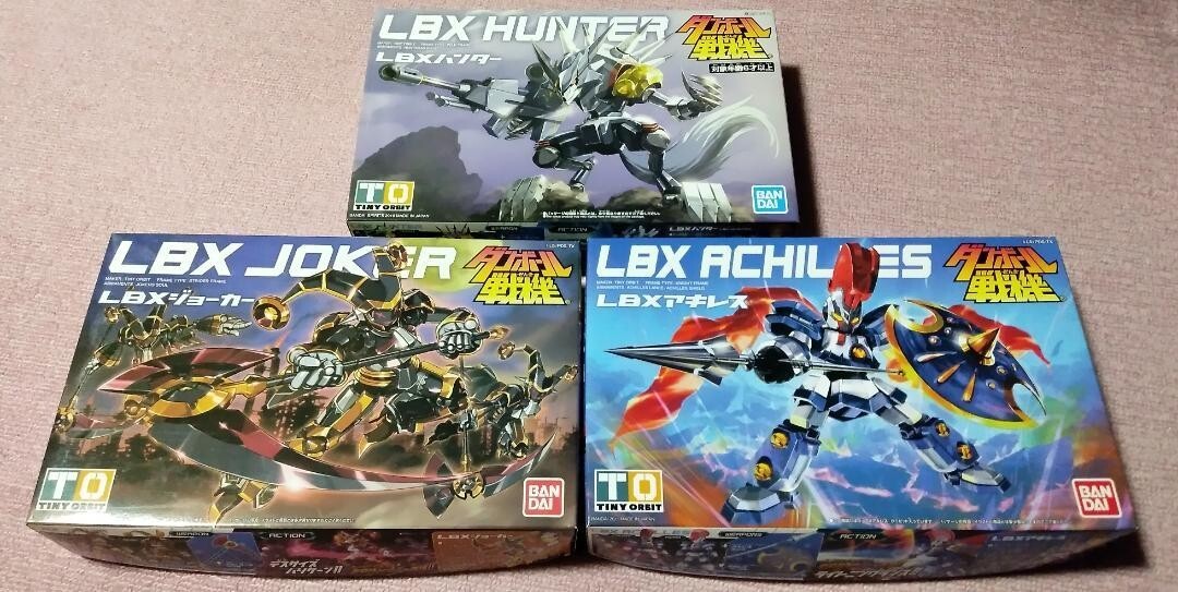 Danball Senki Wars Hunter Joker Achilles LBX SET BANDAI Model Kit