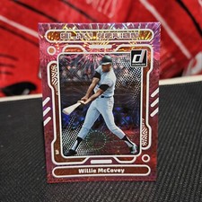 Willie McCovey 2023 Donruss Baseball Elite Series Pink Fireworks Card #E6