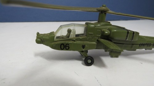ERTL Fire Birds AH-64 Apache Attack Helicopter U.S. Army Die Cast 1990 missing - Picture 3 of 11
