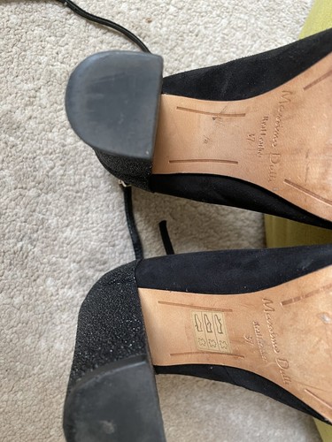 high heels size 4 black suede - Picture 4 of 4
