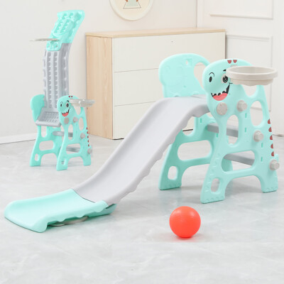SHARK Rutsche/Basketballständer 2 in 1 faltbar Kinder Kids Baby Indoor Outdoor