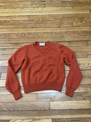 Wilfred Free Sweater Merino Wool Knit Cropped Orange Women's Size XS