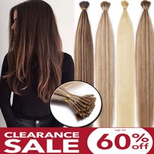 1G 200S I Tip Stick Pre-bonded Keratin Remy Human Hair Extensions Micro Beads HG