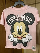 Disney Mickey Mouse Dream T-shirt Youth large 11-13 Pink Great Condition