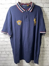 Polo Ralph Lauren Men  s Xl Navy Polo Classic Fit Big Pony Crest Rugby. K17