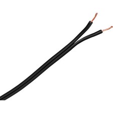 Zip / Lamp Cord 18/2 SPT-1 Wire Black 500 ft.