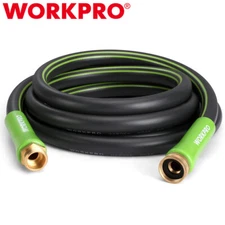 WORKPRO 5/8 INx10 FT Lightweight Garden Hose Hybrid Hose w/ 360° Rotation Handle