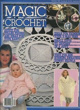 Magic Crochet Magazine Dec 1984 No. 33  37 Patterns Doily Tablecloth Bedspread