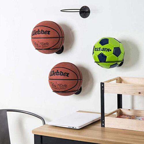 Multi-purpose Football Display Shelf Ball Holder Basketball Storage Rack ~~  ZS - Foto 1 di 8