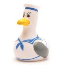 Badeente Johnny McFly Quietsche-Möwe Quietscheente Gummiente Quietscheentchen