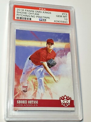 Shohei Ohtani PSA 10 Gem Mint 2018 Panini Diamond Kings Rookie 73
