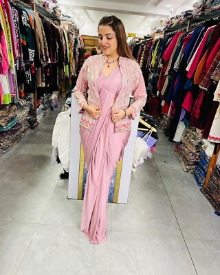 TRENDING STYLE NEW FANCY READY TO WEAR SAREE WITH SEQUENCE EMBROIDERY WORK KOTI